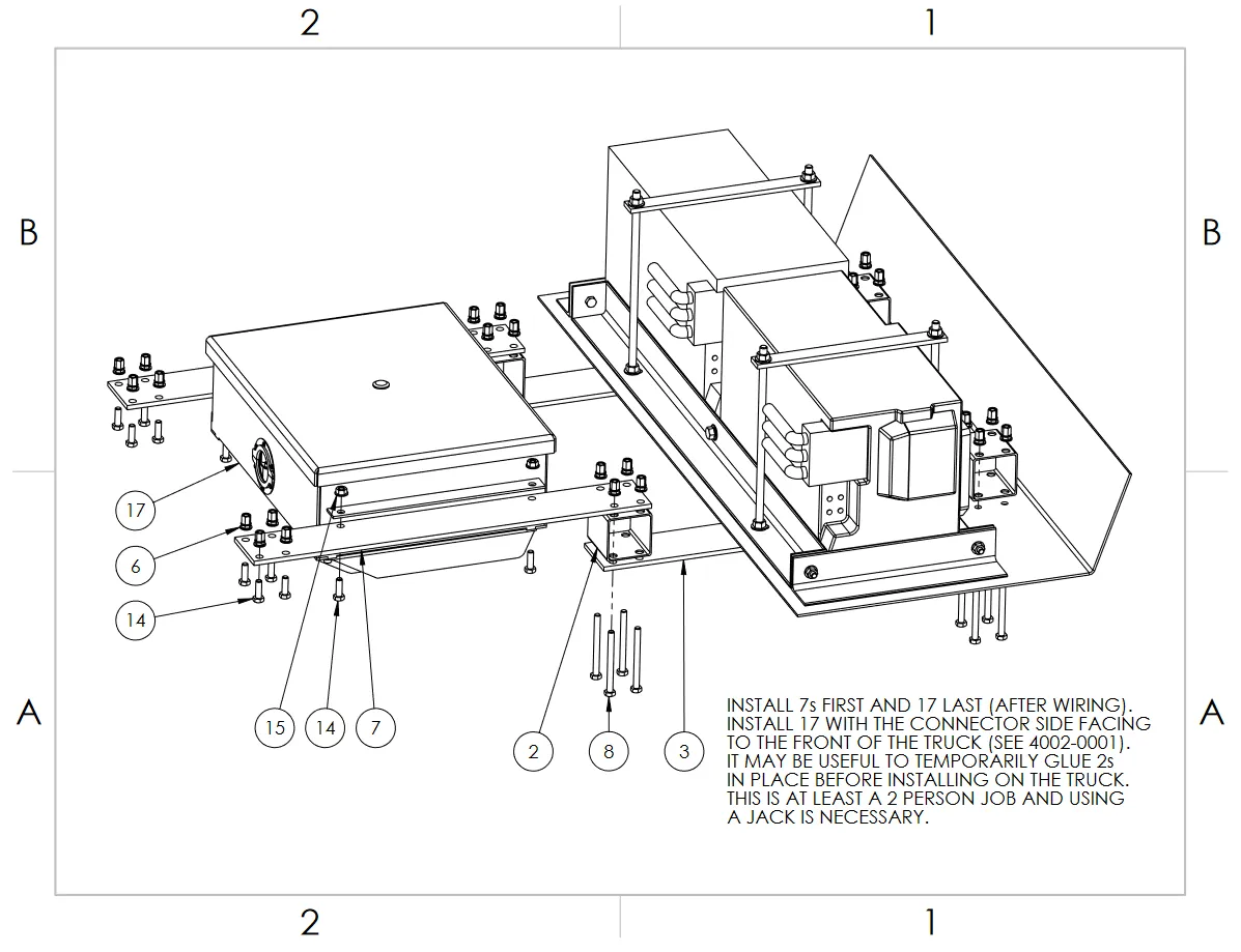 Battery mounting installation drawing page 5