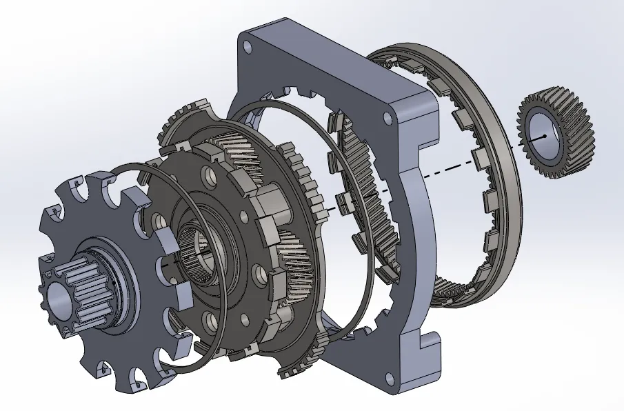 Retrofit CAD exploded view